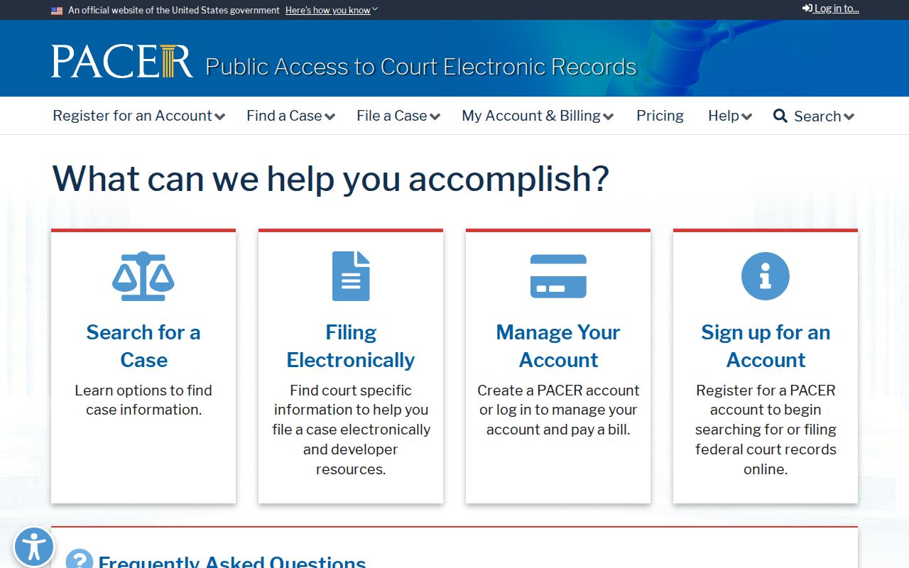 Conecuh County inmate records PACER federal records access